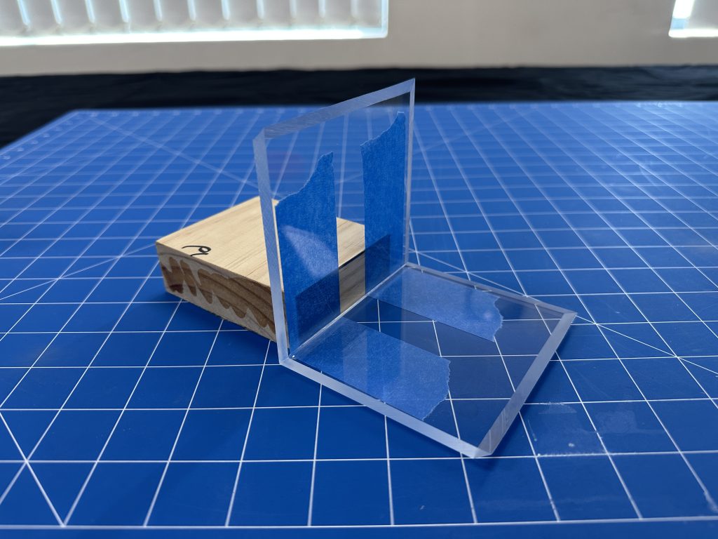 How to glue acrylic - mitre joint
